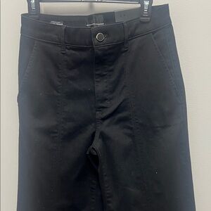 White House Black Market Black Wide Leg Pants size 6
